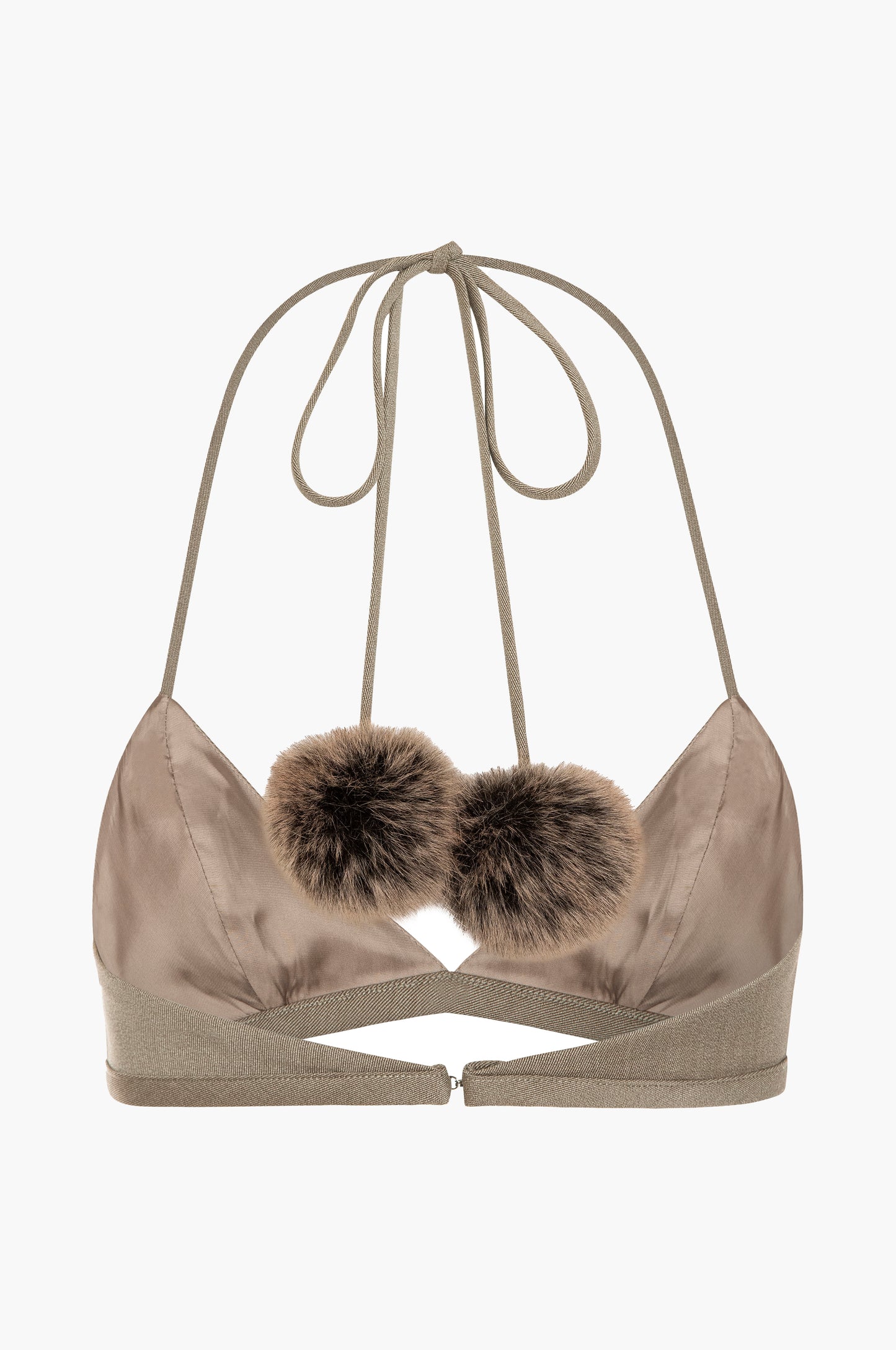 Fur Trimmed Rosie Bra