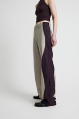 Twist Pants - Beige and Brown Combo
