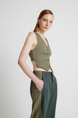 Backless Vest - Sage