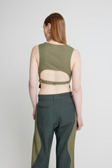 Backless Vest - Sage
