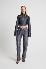 Denim Moto Jacket - X-Ray