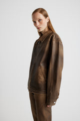 Denim Tall Boy Jacket - Brown Wax