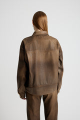 Denim Tall Boy Jacket - Brown Wax