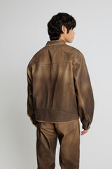 Denim Tall Boy Jacket - Brown Wax