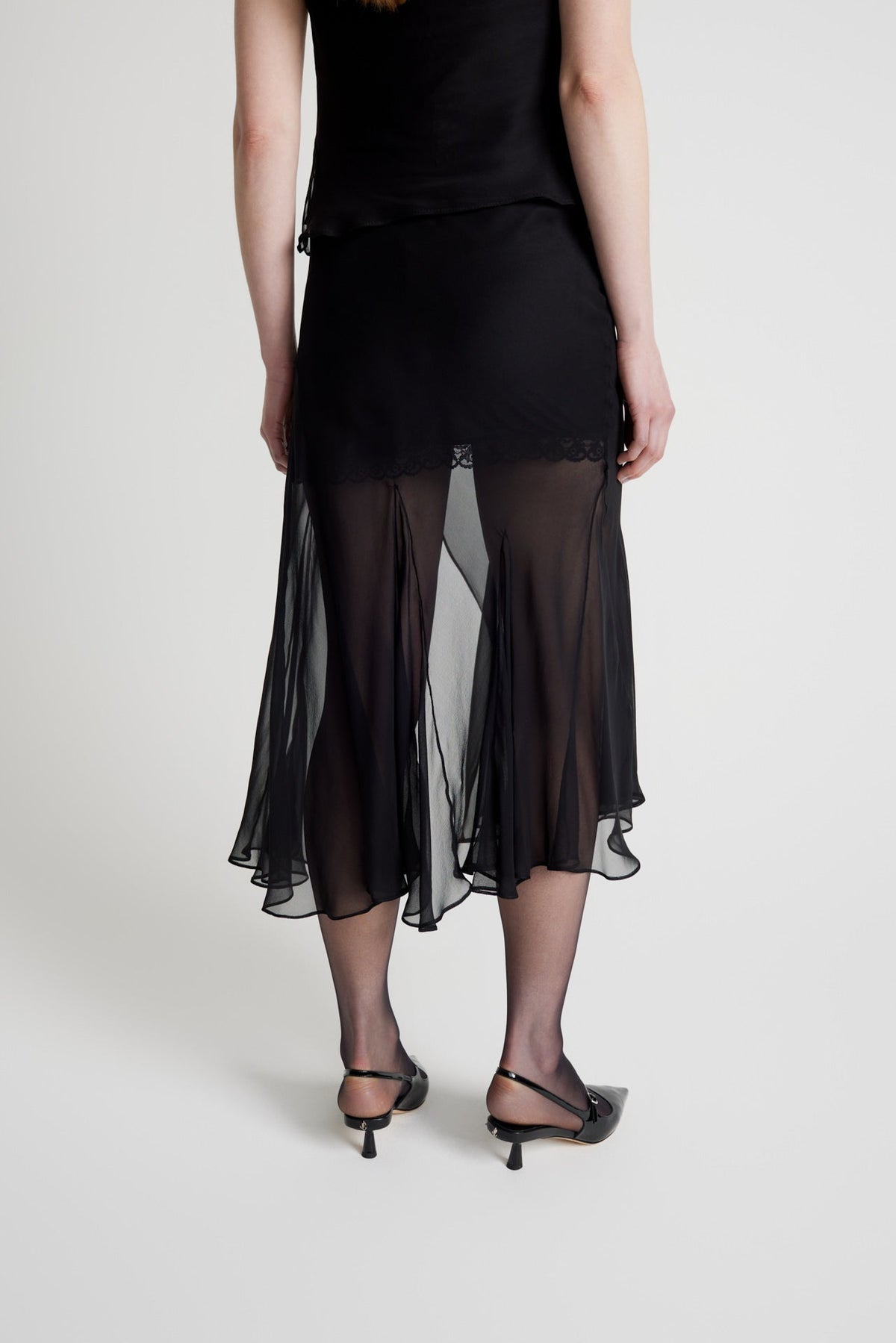 Sheer Gusset Skirt