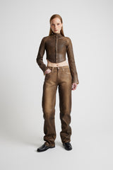 Maria Jeans - Brown Wax