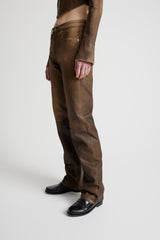 Maria Jeans - Brown Wax