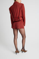 Tap Shorts - Rusty Red