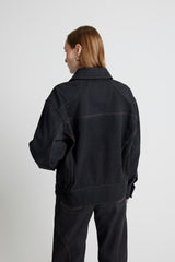 Denim Tall Boy Jacket - Black