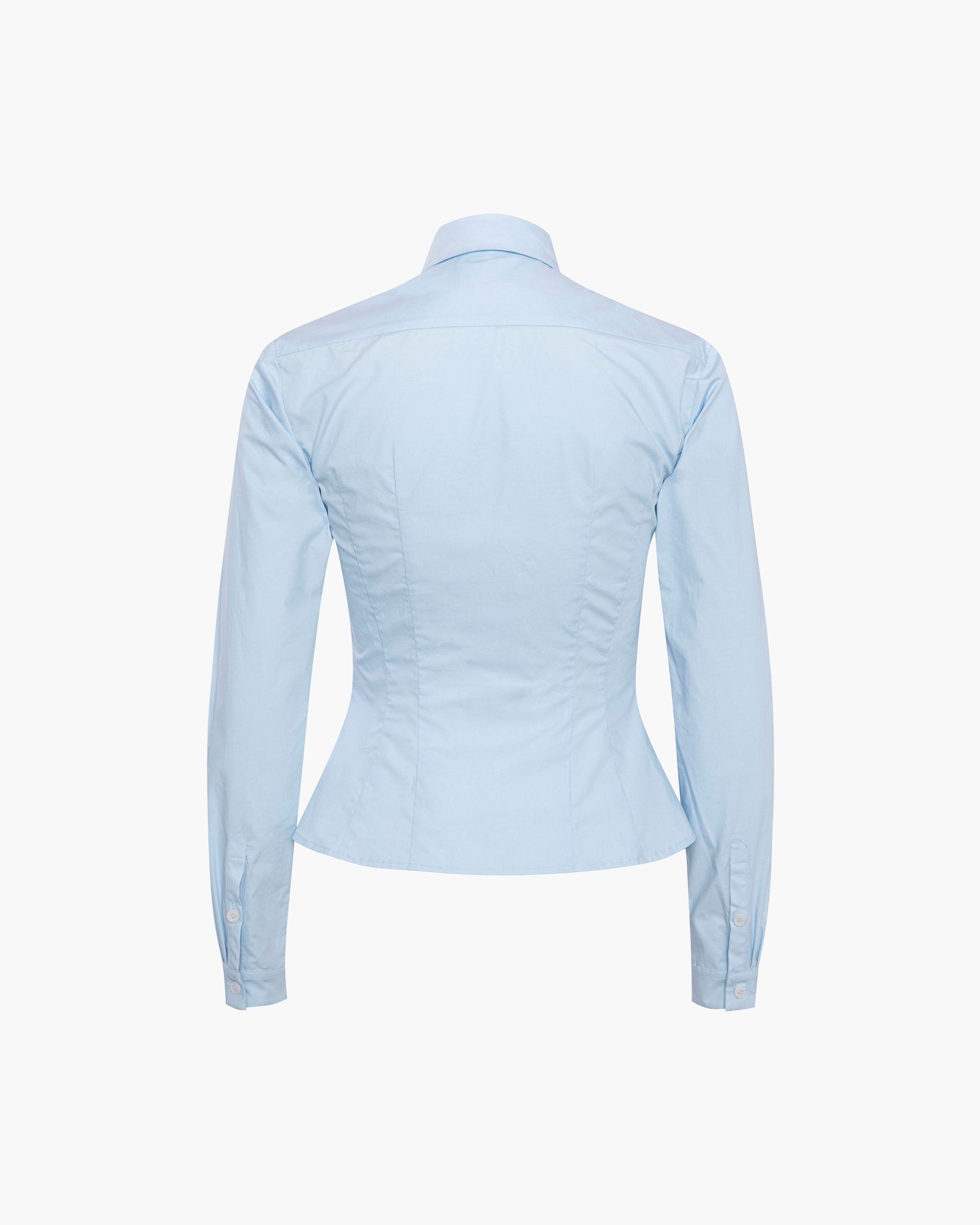 Light blue shirt on a white background