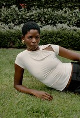Knotted Cut Out Top