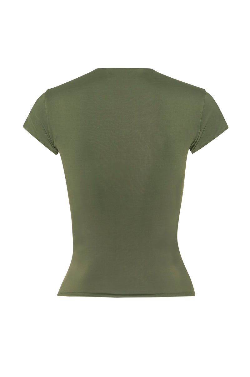 Knotted Cut Out Top