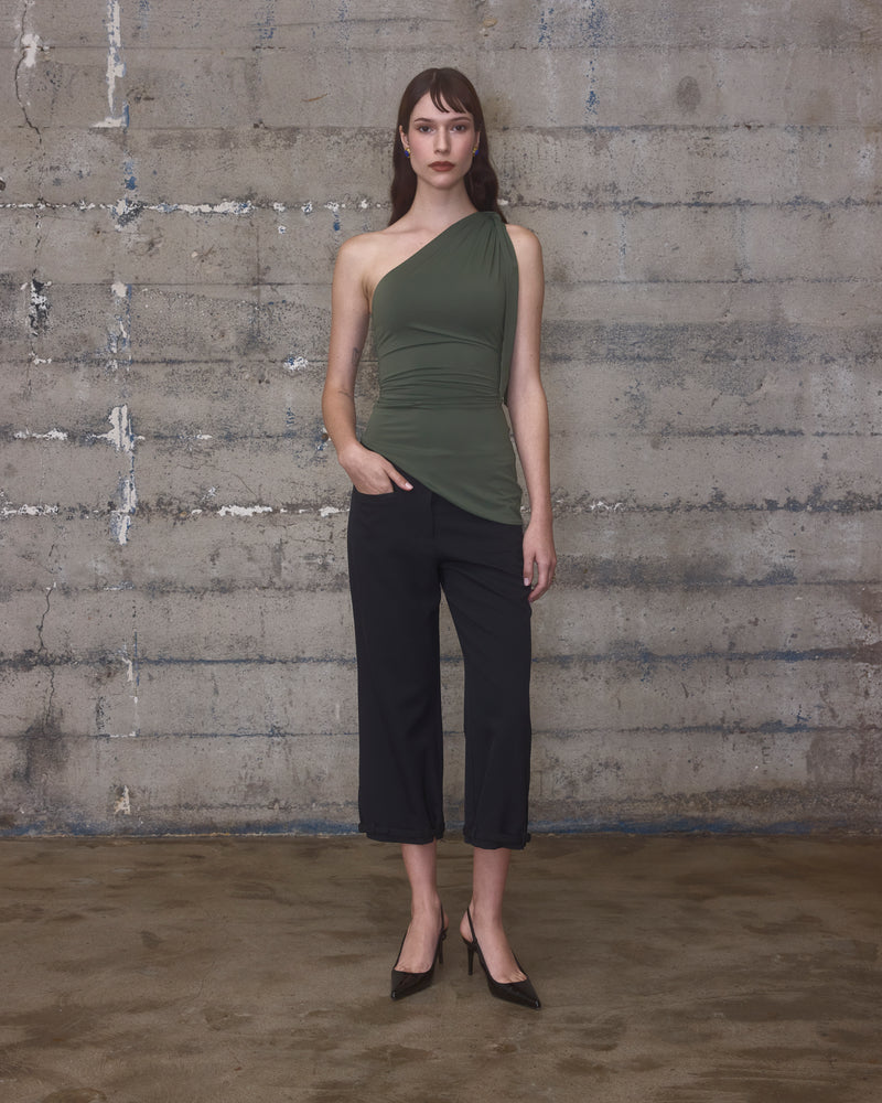 One Shoulder Tie Top