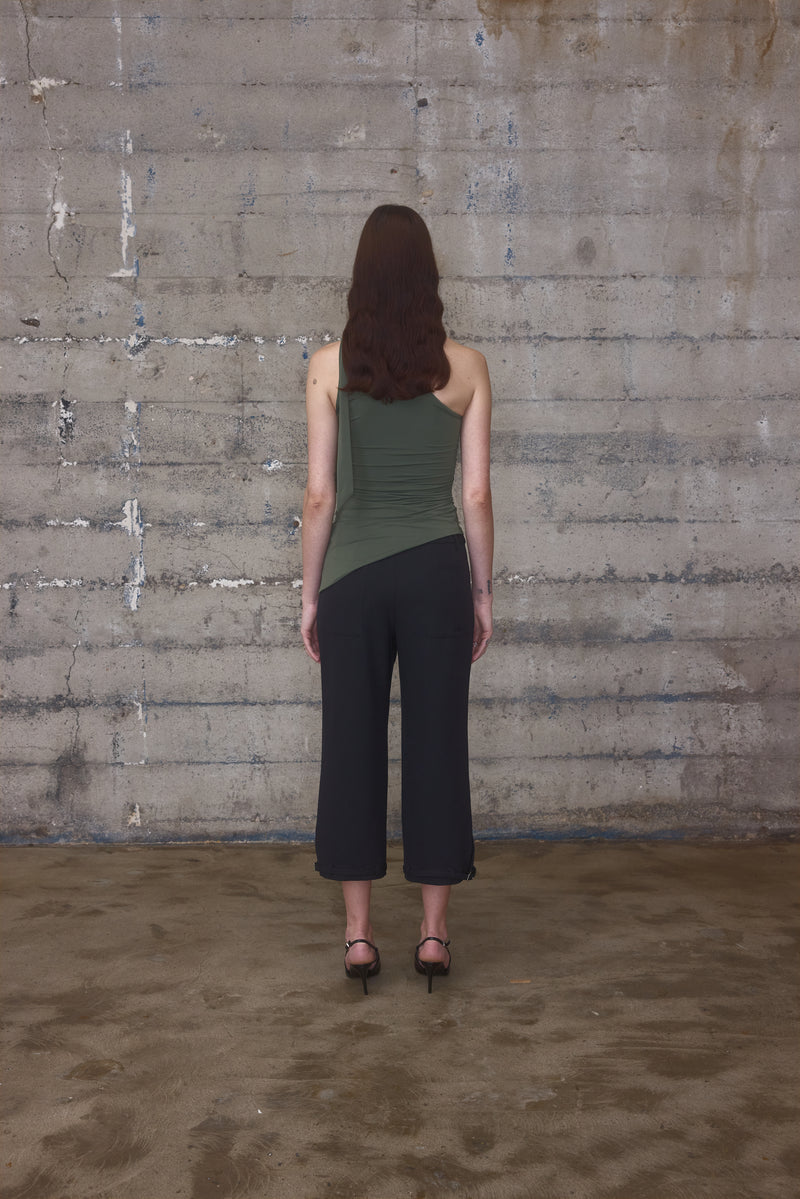 One Shoulder Tie Top