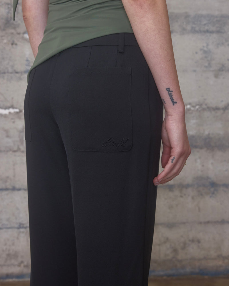 Buckle Capri Pants (Black)