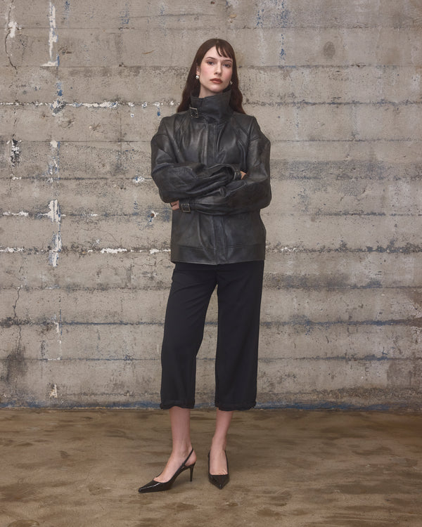 Buckle Aviator Jacket