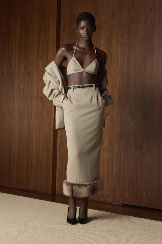 Fur Trimmed Rosie Skirt