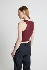 Bow Tank - Burgundy