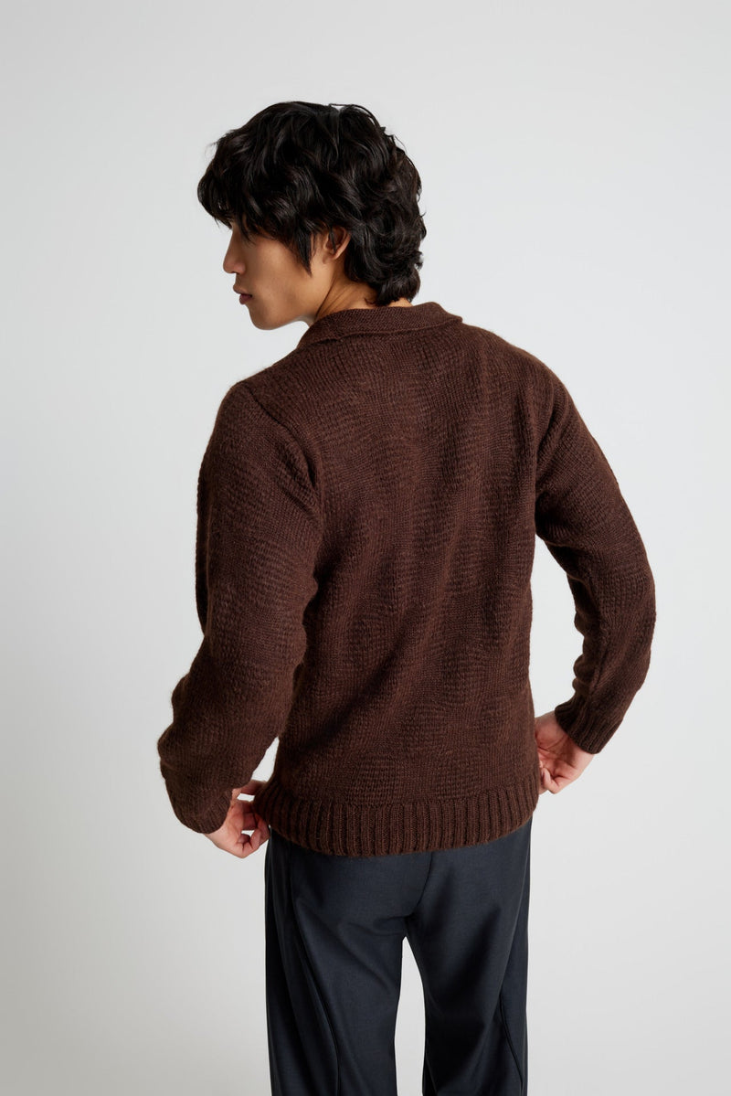 Chess Sweater - Brown