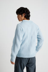 Chess Sweater - Baby Blue