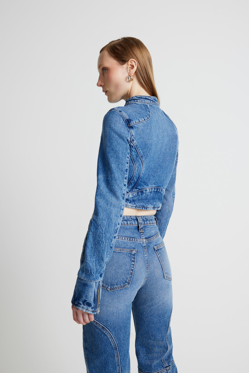 Denim Moto Jacket - Classic