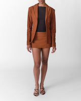 Pinched Blazer (Cognac)