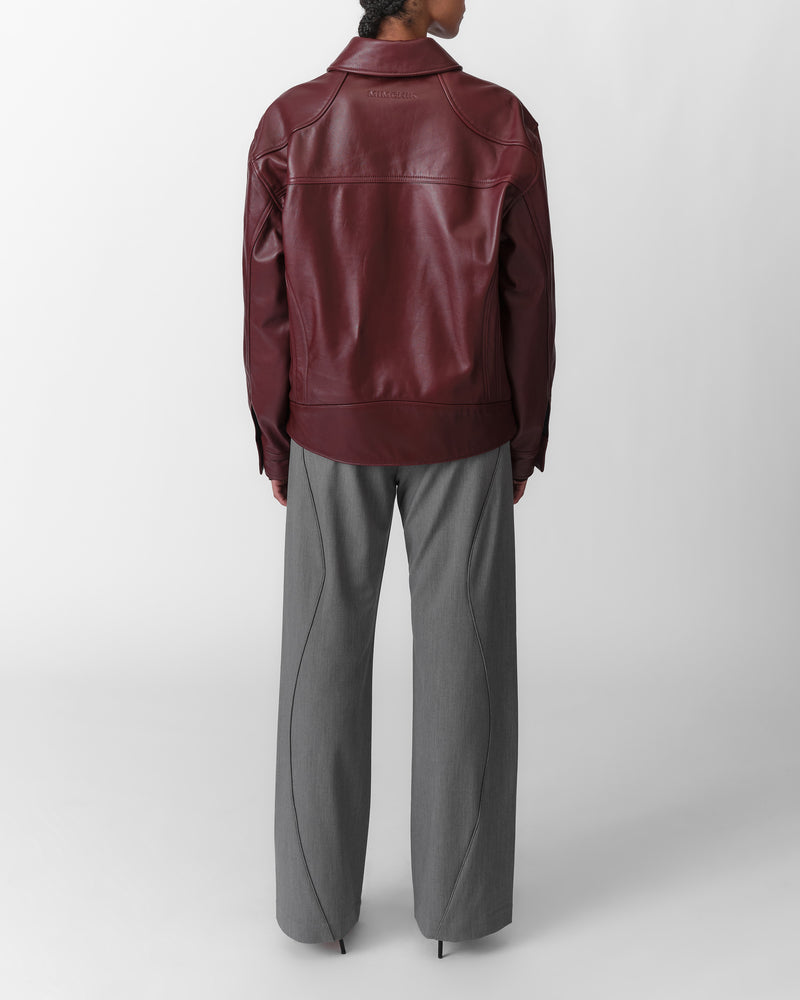 Nubuck Tall Boy Jacket (Burgundy)