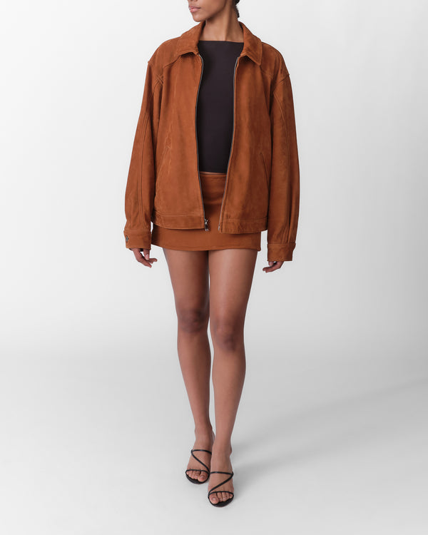 Nubuck Tall Boy Jacket (Cognac)