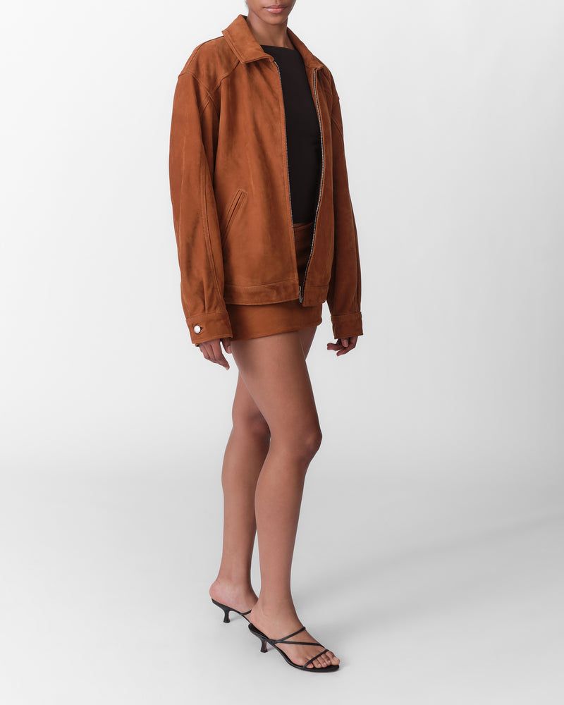 Nubuck Tall Boy Jacket (Cognac)