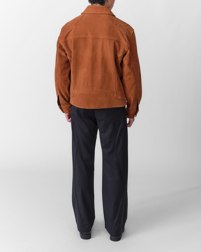 Nubuck Tall Boy Jacket Men's  (Cognac)