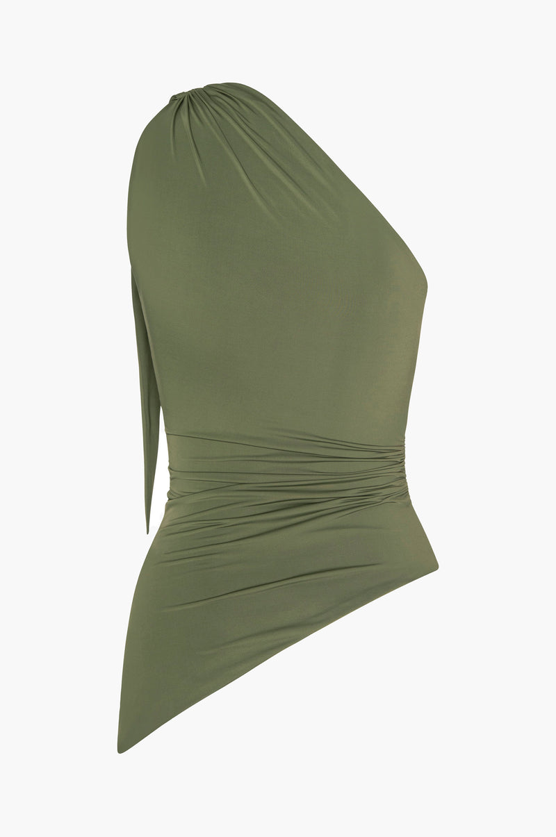One Shoulder Tie Top