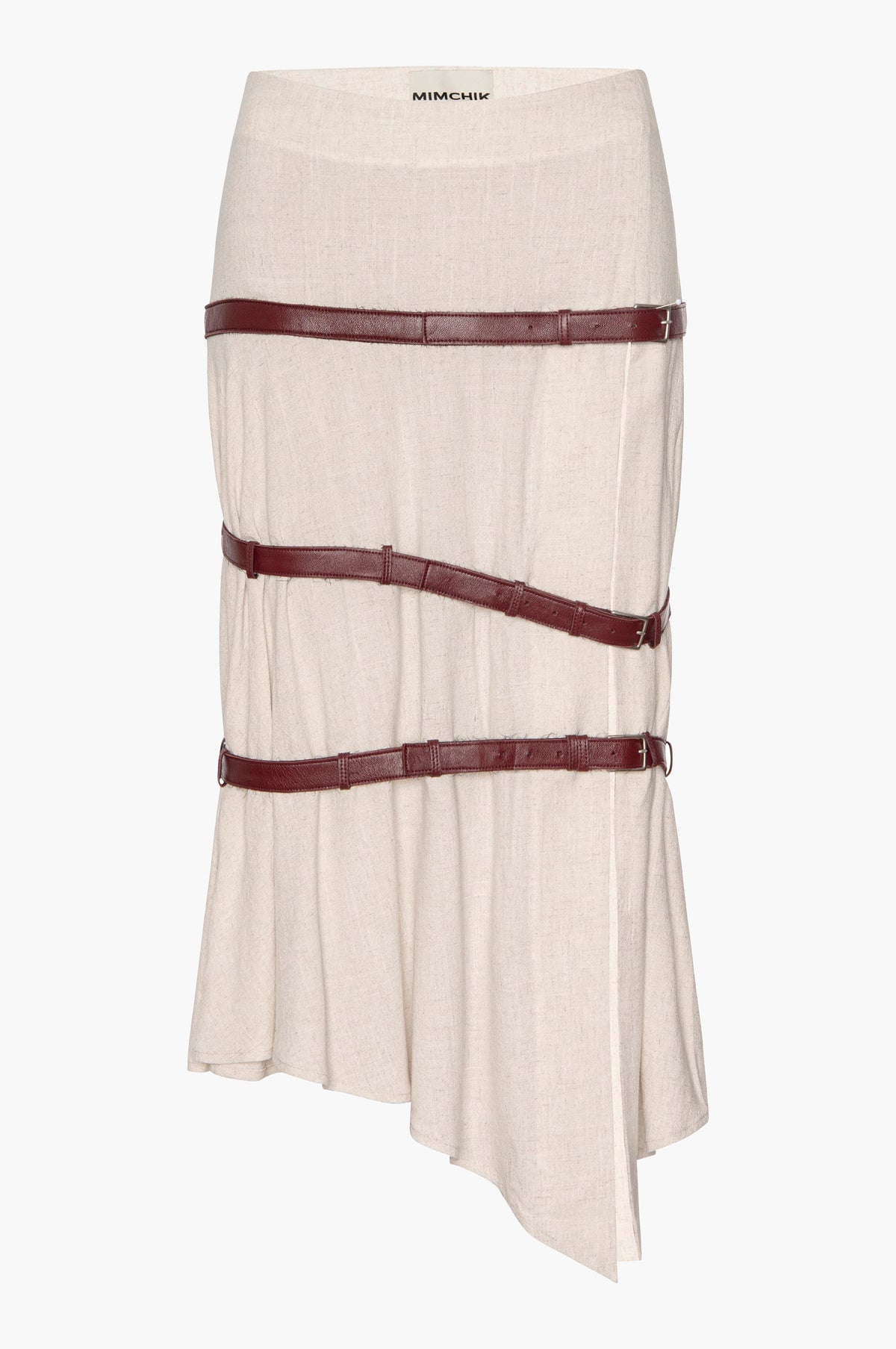 MIMCHIK Triple Belt Skirt