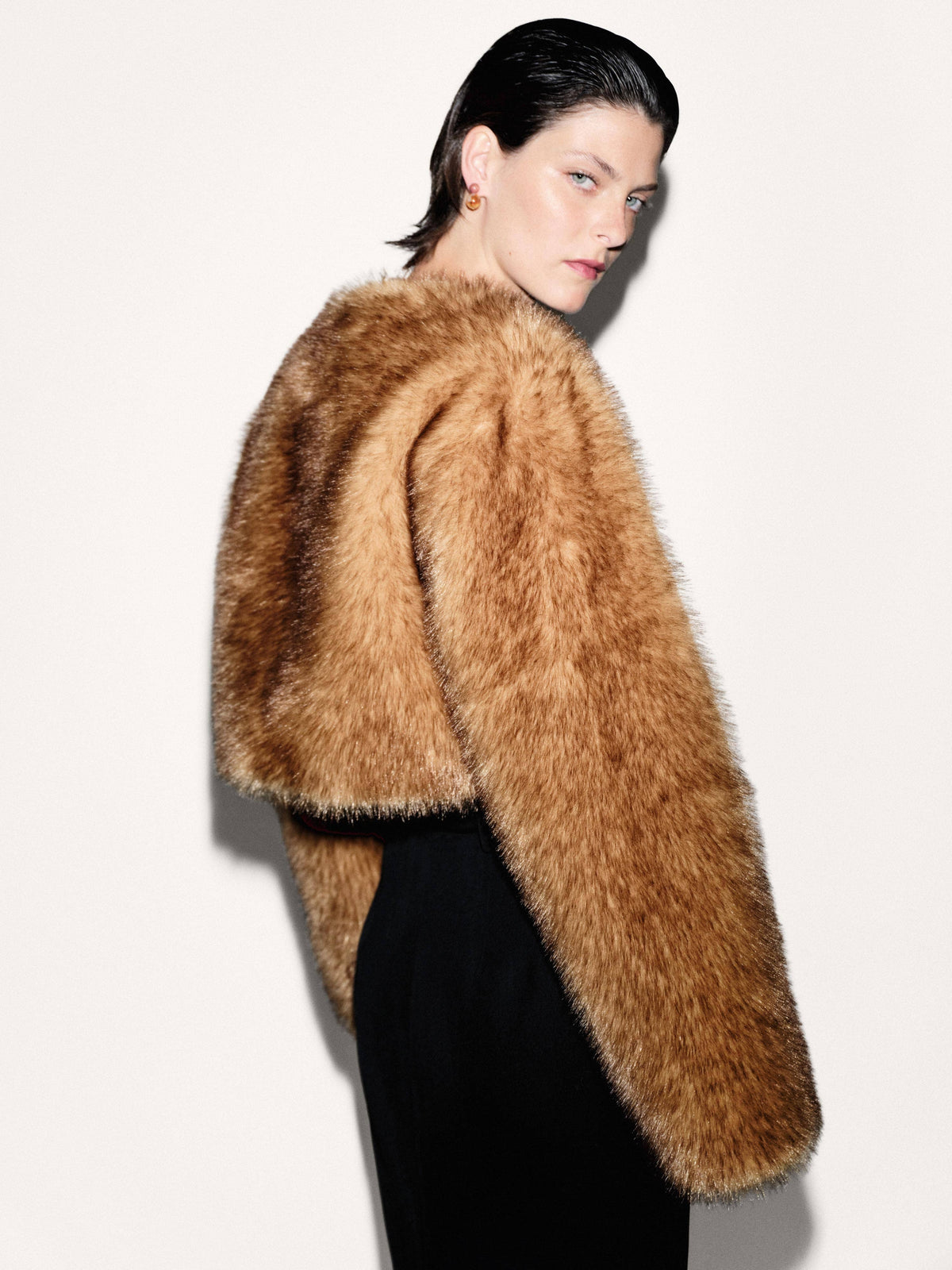 Faux Fur Crop Jacket