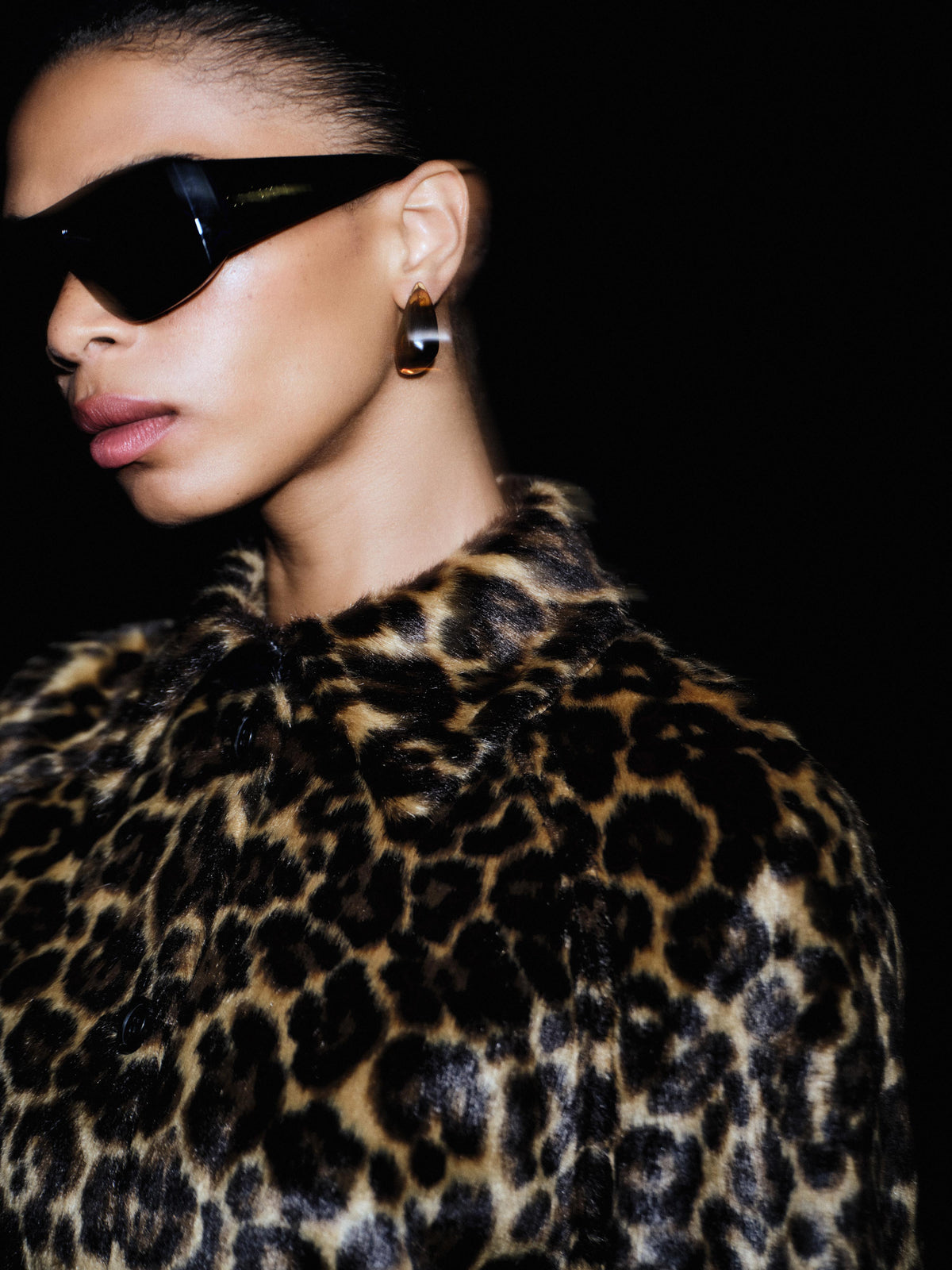 Faux Pony Hair Car Coat