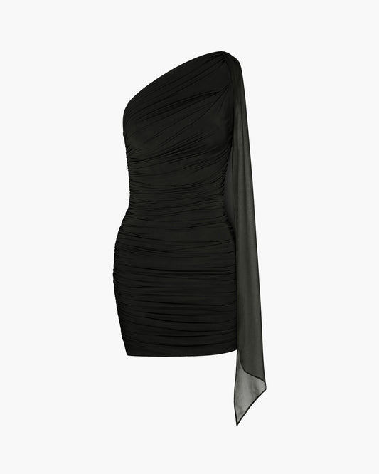 One Shoulder Tie Dress