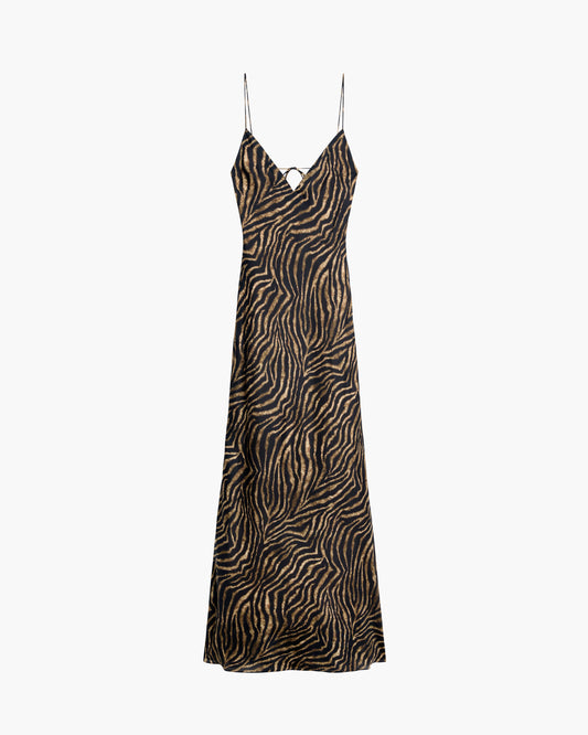 Open Back Bias Slip Dress
