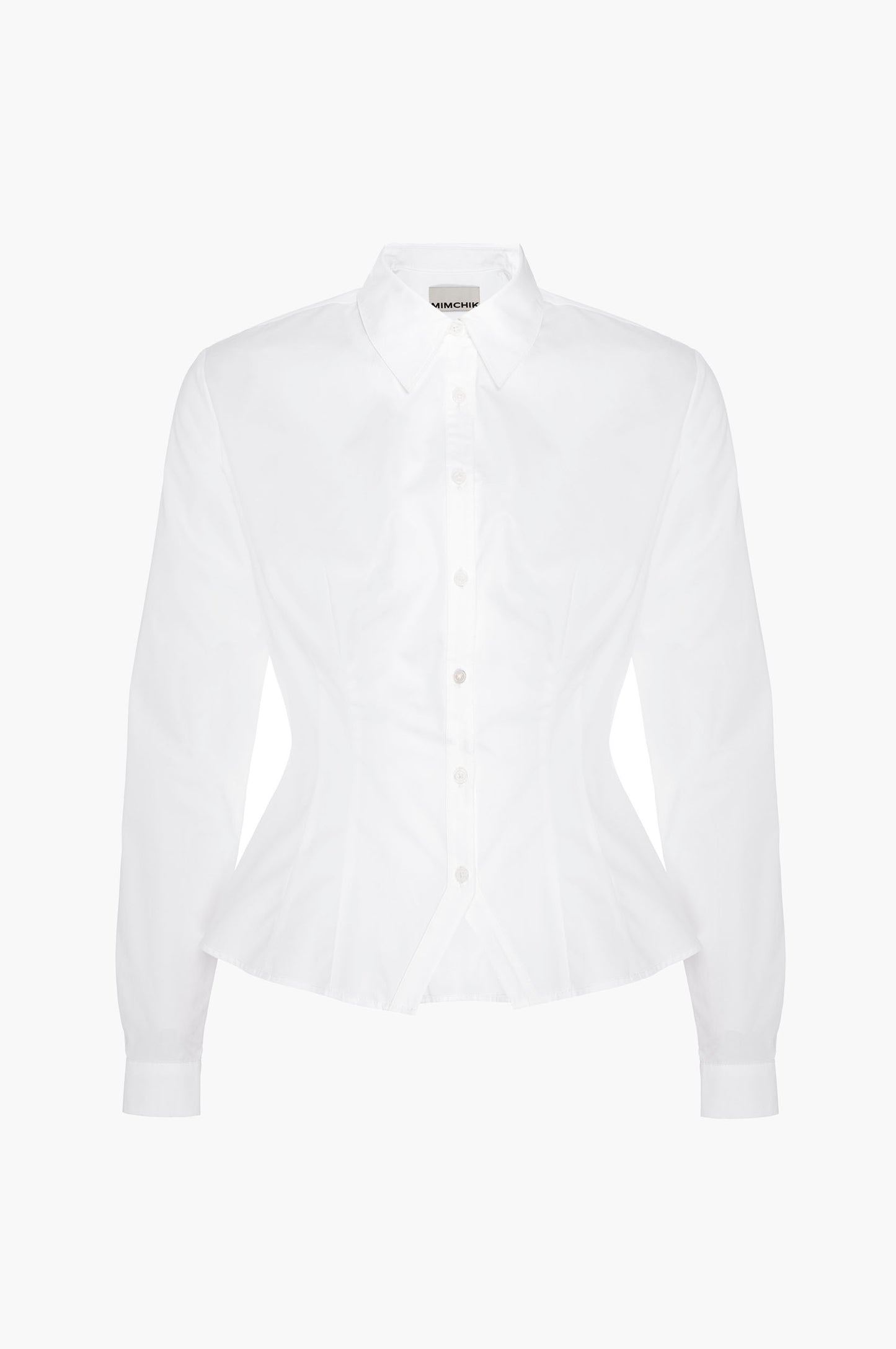 White shirt on a white background