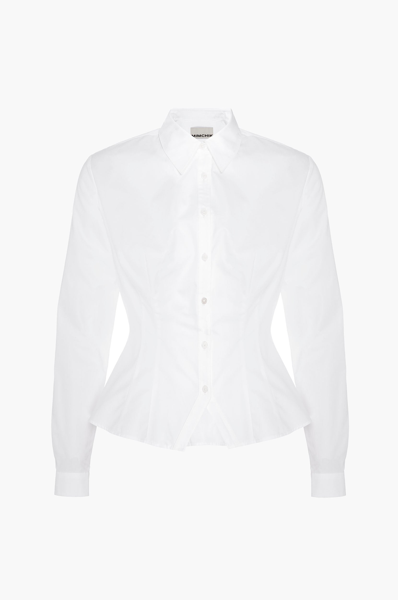 White shirt on a white background