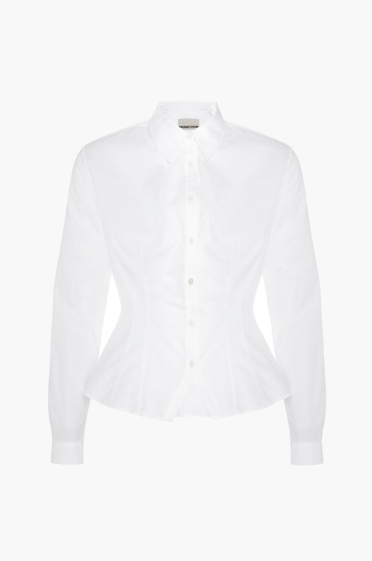 White shirt on a white background