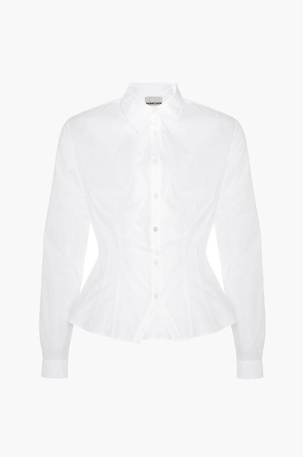 White shirt on a white background