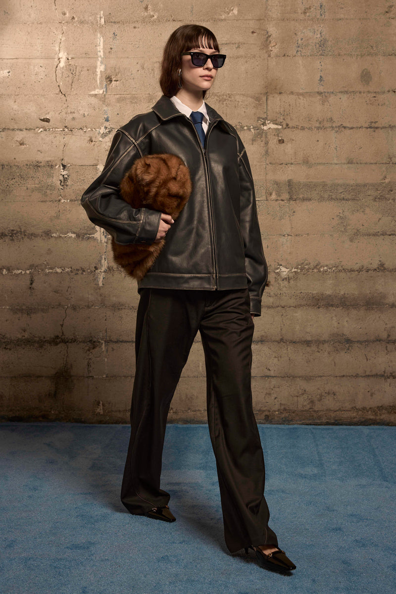 Leather Tall Boy Jacket