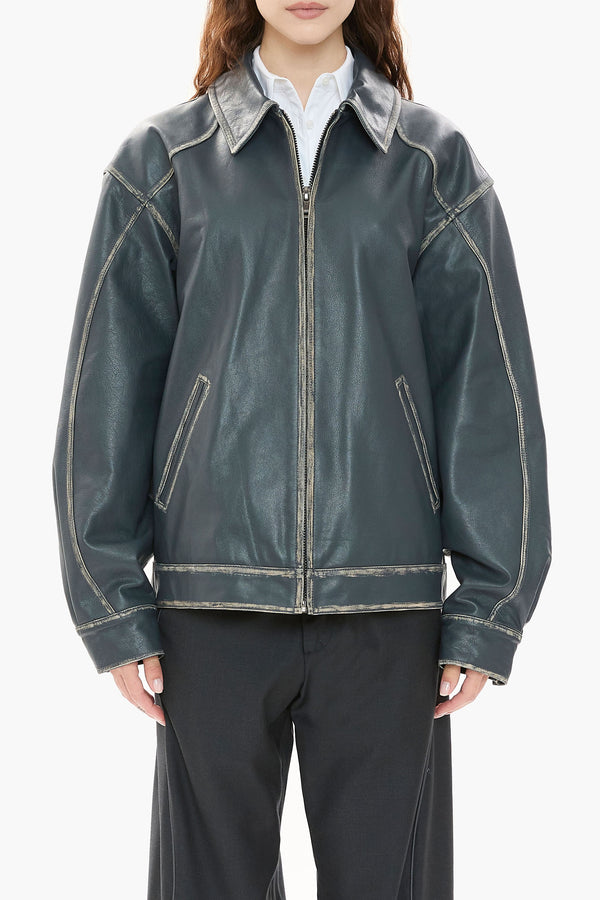 Leather Tall Boy Jacket