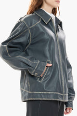 Leather Tall Boy Jacket