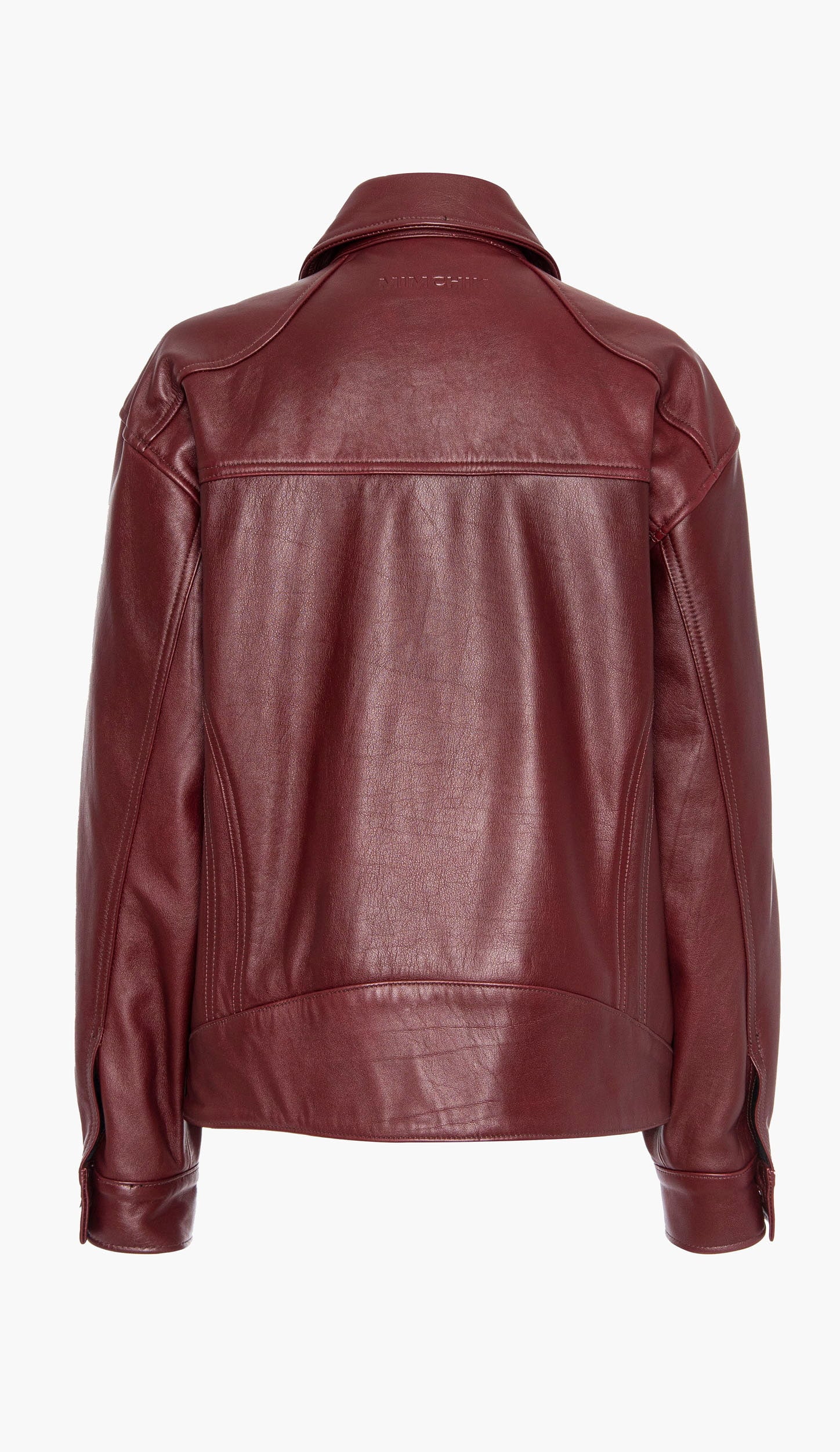 Leather Tall Boy Jacket – Syrah | Mimchik – MIMCHIK